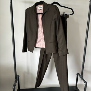Vintage Kasper 2 piece suit: chocolate brown